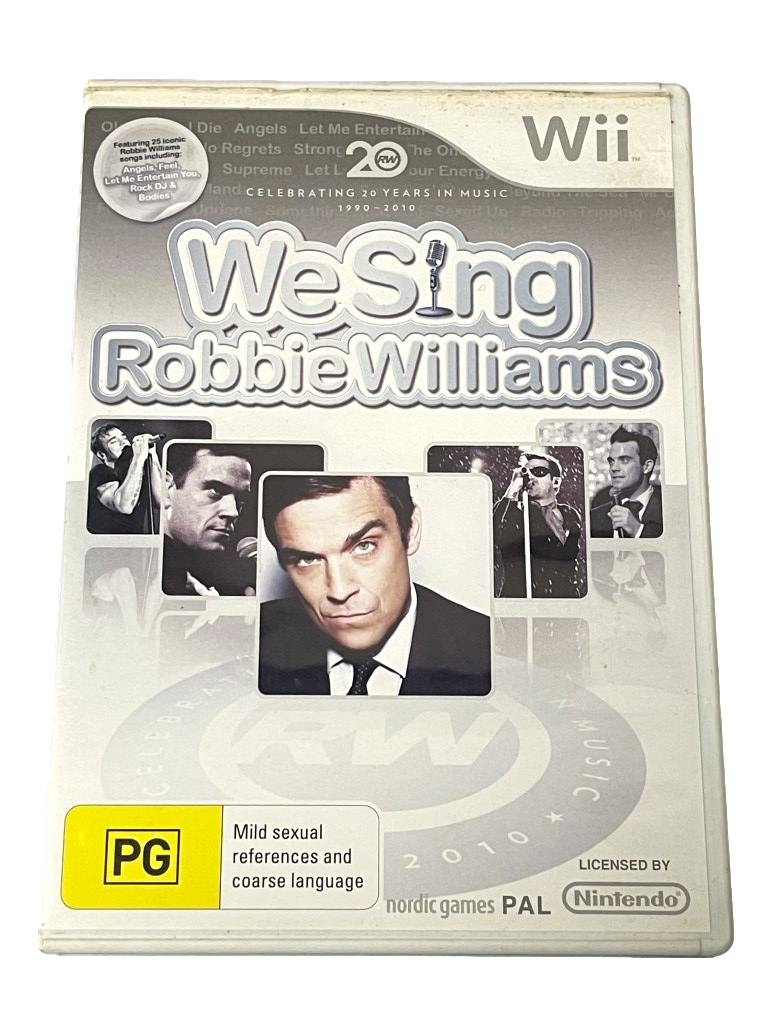 Robbie Williams We Sing Nintendo Wii PAL *Complete* Wii U Compatible (Pre-Owned)
