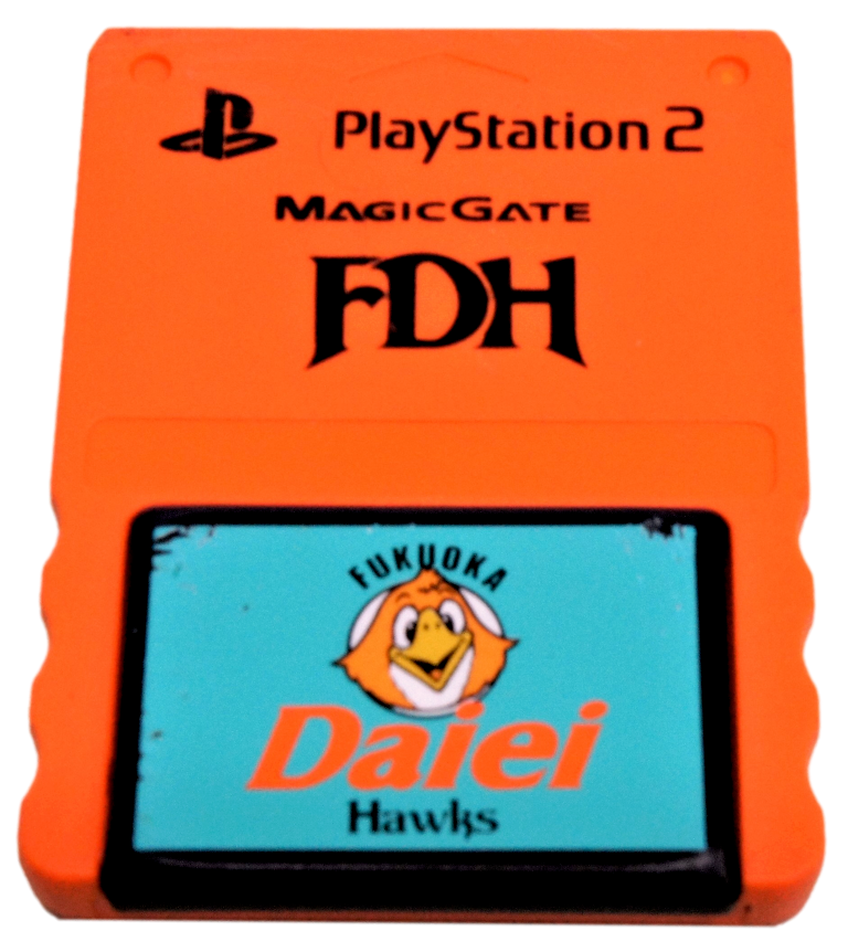 Fukuoka Daiei Hawks Magic Gate Sony PS2 Memory Card PlayStation 2 8MB (Preowned)
