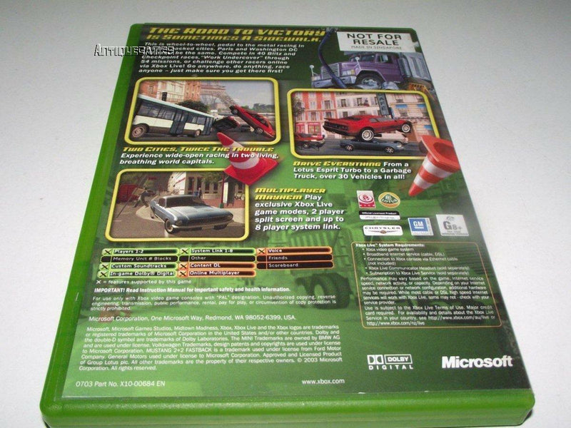 Midtown Madness 3 Xbox Original PAL *Complete* (Pre-Owned)