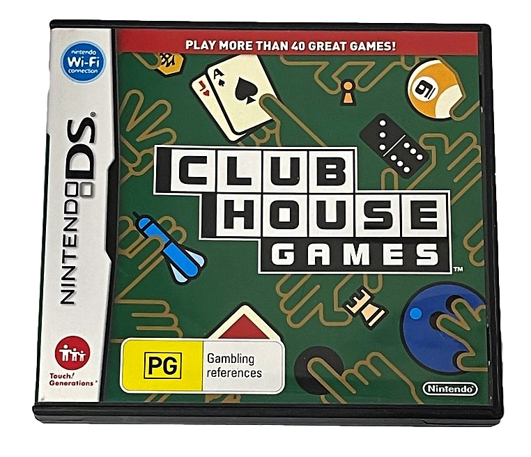 Club House Clubhouse Games Nintendo DS 2DS 3DS Game *Complete* (Pre-Owned)