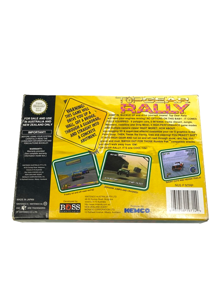 Top Gear Rally Nintendo 64 N64 Boxed PAL *Complete* (Preowned)