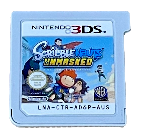 Scribblenauts Unmasked Nintendo 3DS 2DS (Cartridge Only) (Preowned)