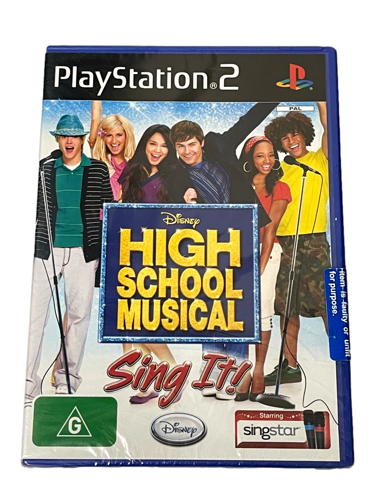 High School Musical Sing It Singstar PS2 PAL  *Brand New*