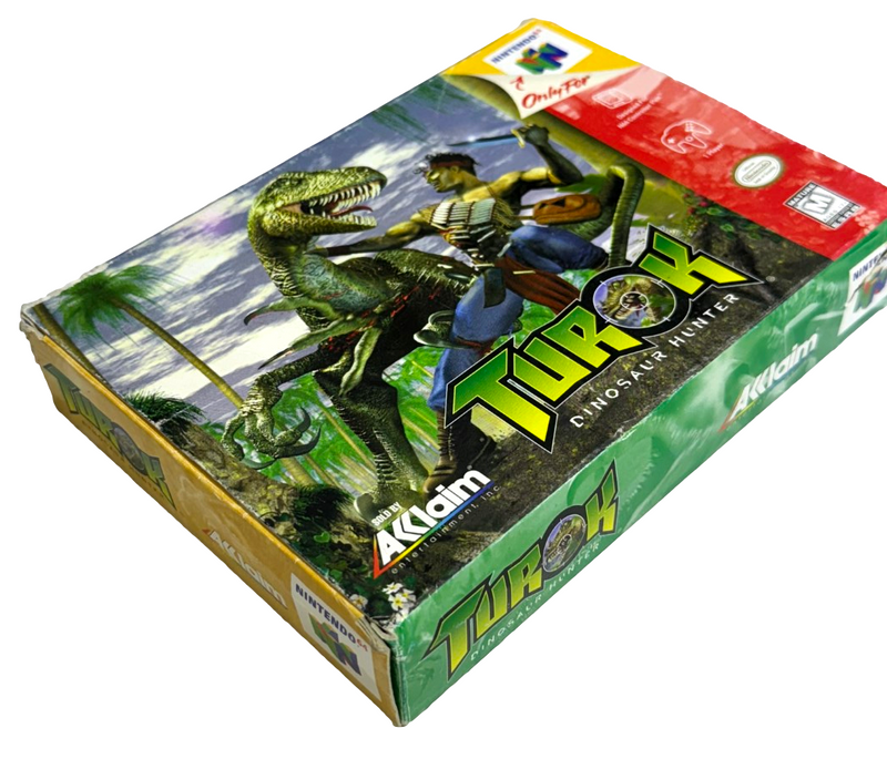 Turok Dinosaur Hunter Nintendo 64 N64 Boxed PAL *Complete* (NTSC Box) (Preowned)