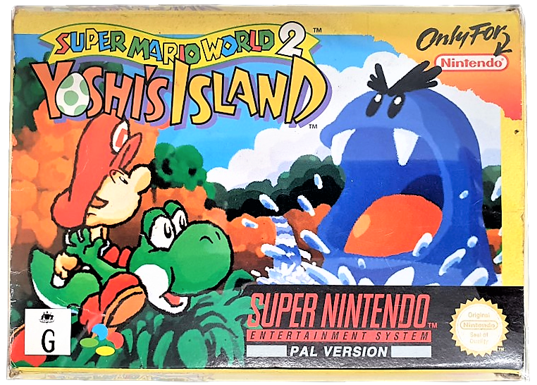 Super Mario World 2 Yoshi's Island Super Nintendo SNES Boxed PAL *Complete*