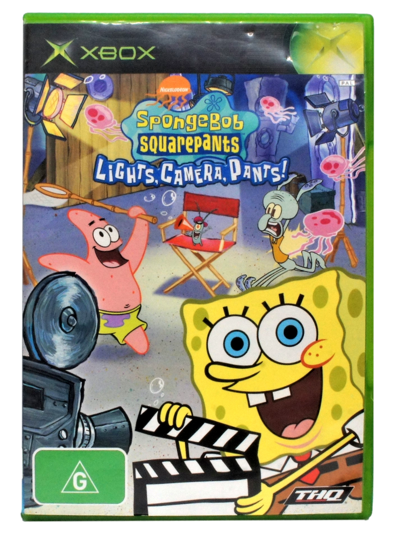 Spongebob Squarepants Lights Cameras Pants XBOX Original PAL *No Manual* (Pre-Owned)