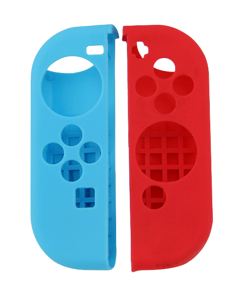 Silicone Cover For Switch Joy Con Controller Skin Case Blue & Red