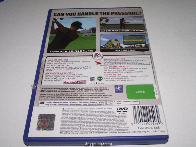 Tiger Woods PGA Tour 06 PS2 PAL *Complete* (Preowned)