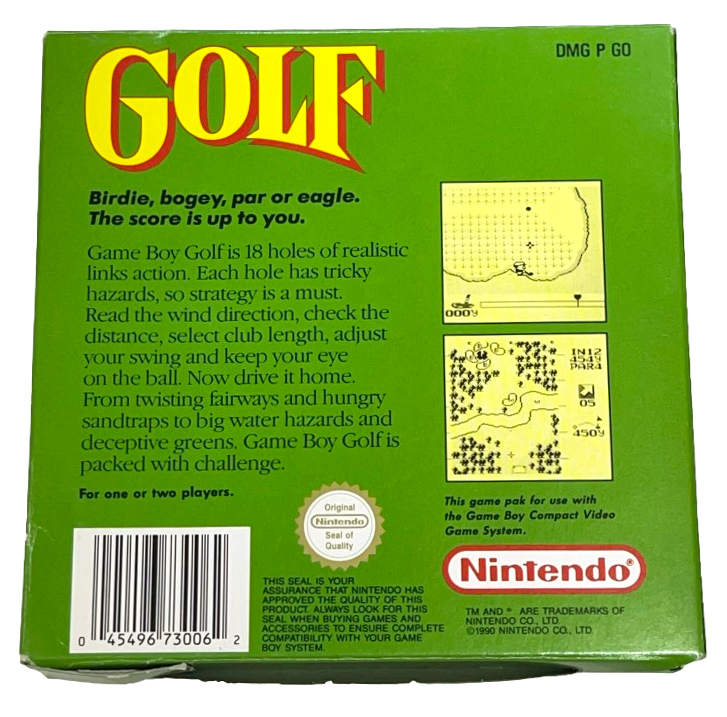 Golf Nintendo Gameboy *No Manual* Boxed (Preowned)