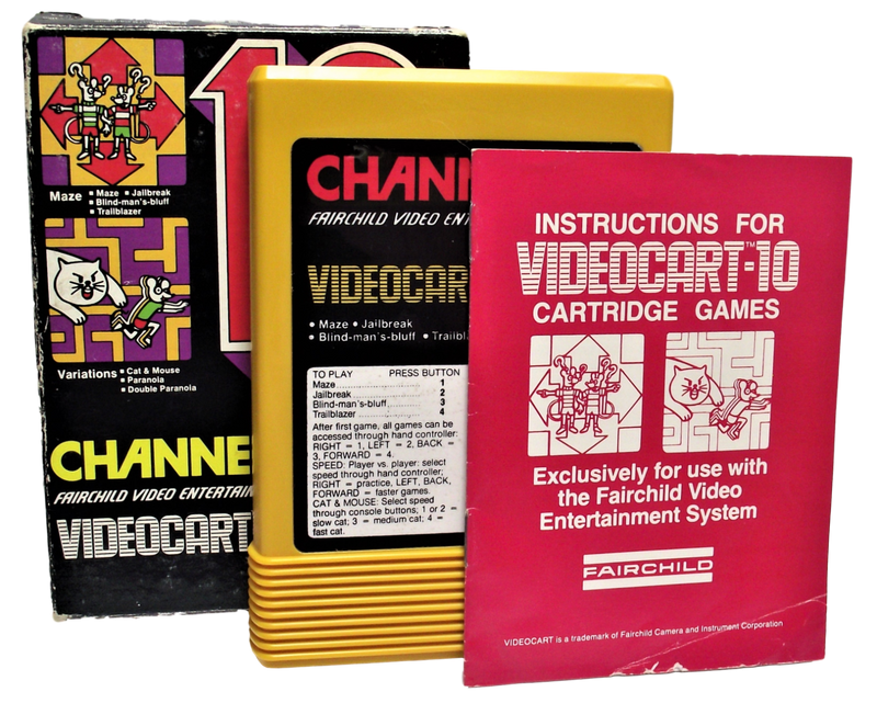 Boxed Channel F Videocart Fairchild Video Entertainment System 10 Maze