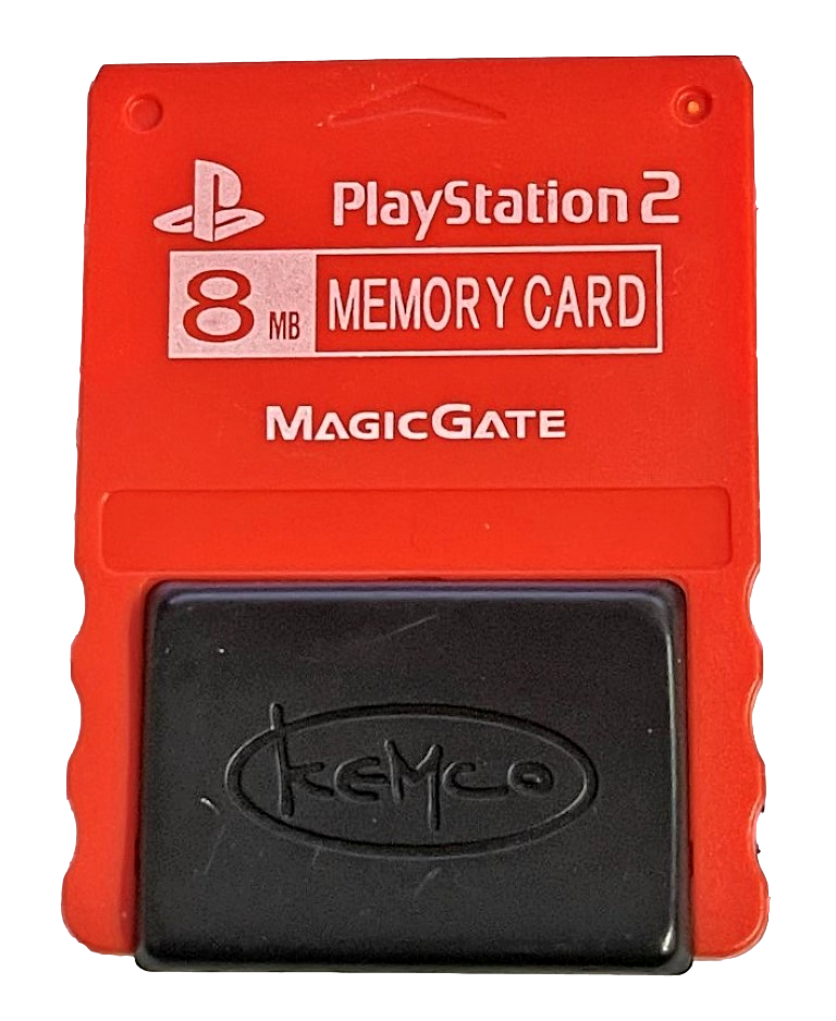 Red Kemco Magic Gate Sony PS2 Memory Card PlayStation 2 8MB (Preowned)