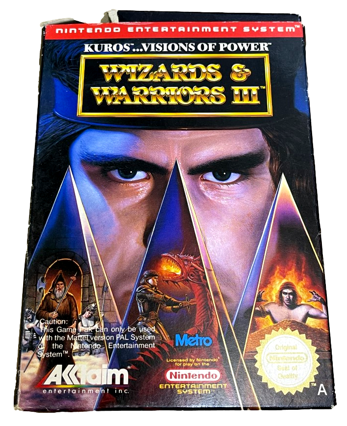 Wizards and Warriors III Nintendo NES Boxed PAL *No Manual* (Preowned)