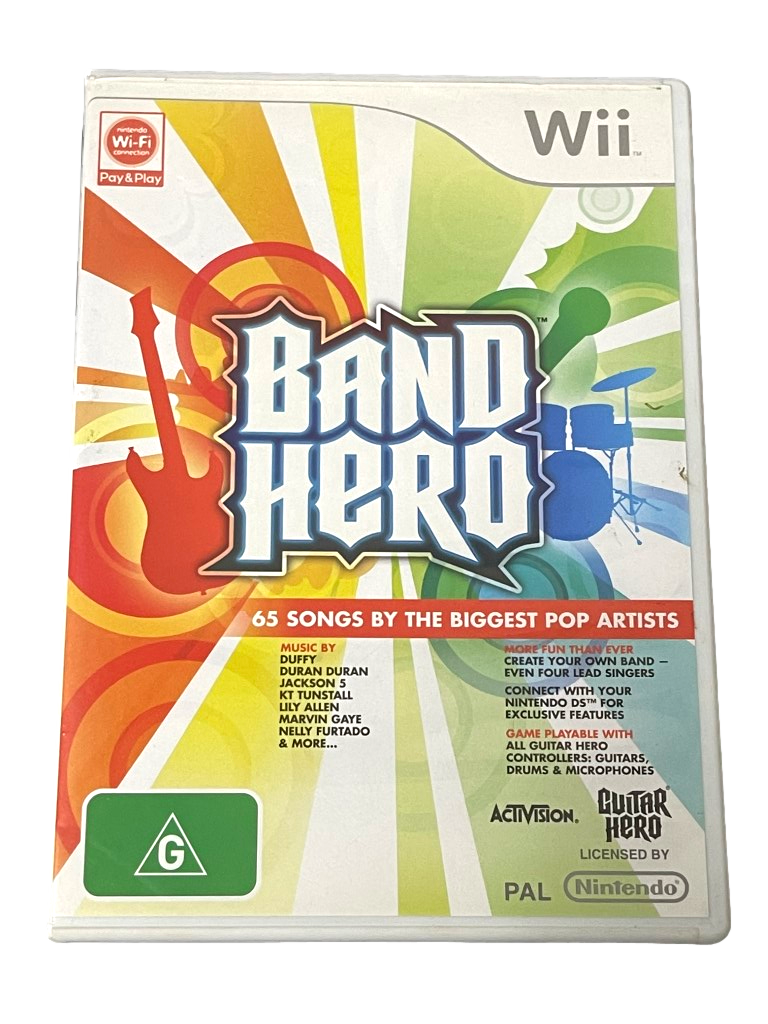 Band Hero Nintendo Wii PAL *No Manual* Wii U Compatible (Pre-Owned)