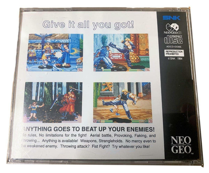 Aggressors of Dark Kombat SNK Neo Geo CD Game NGCD-008E (Pre-Owned)