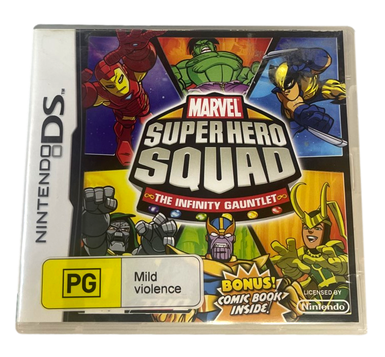 Marvel Super Hero Squad The Infinity Gauntlet Nintendo DS 3DS Game *Complete* (Pre-Owned)