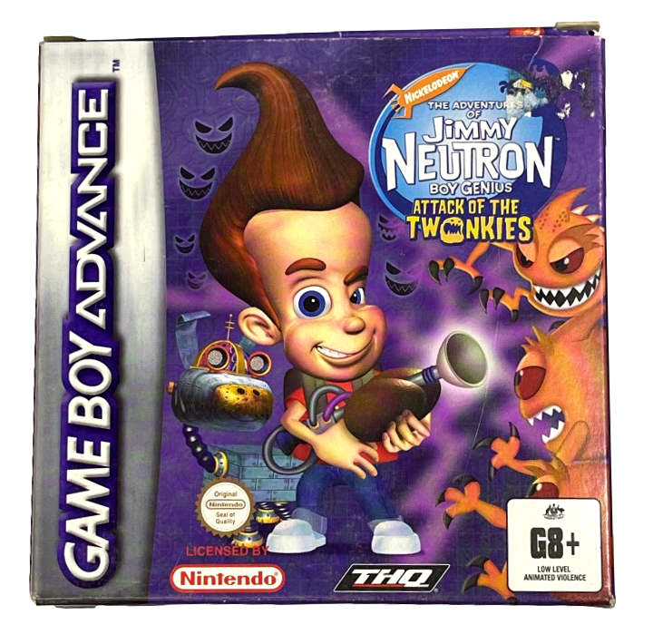 Jimmy Neutron Boy Genius Attack of the Twonkies Nintendo GBA *Complete* (Pre-Owned)