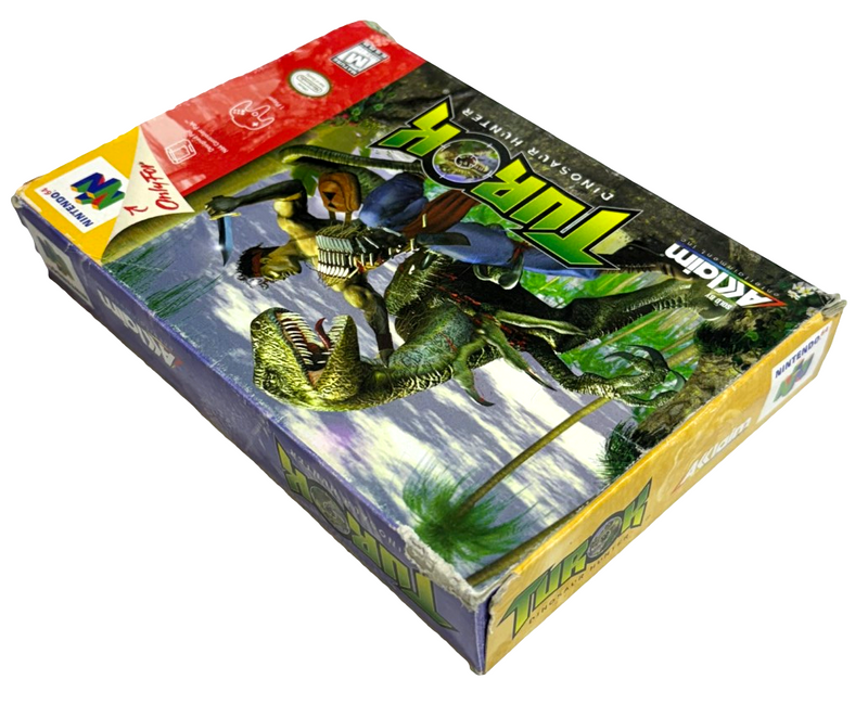 Turok Dinosaur Hunter Nintendo 64 N64 Boxed PAL *Complete* (NTSC Box) (Preowned)