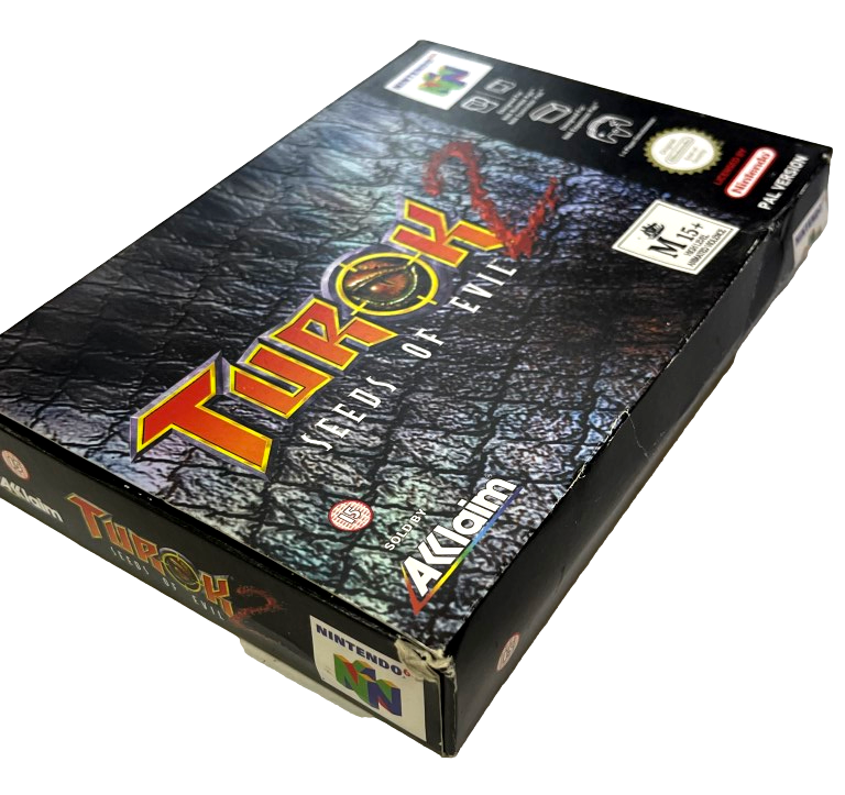 Turok 2 Seeds of Evil Nintendo 64 N64 Boxed PAL *Complete* (Preowned)