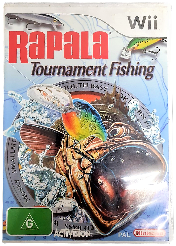 Rapala Tournament Fishing Nintendo Wii PAL *No Manual* Wii U Compatible (Preowned)