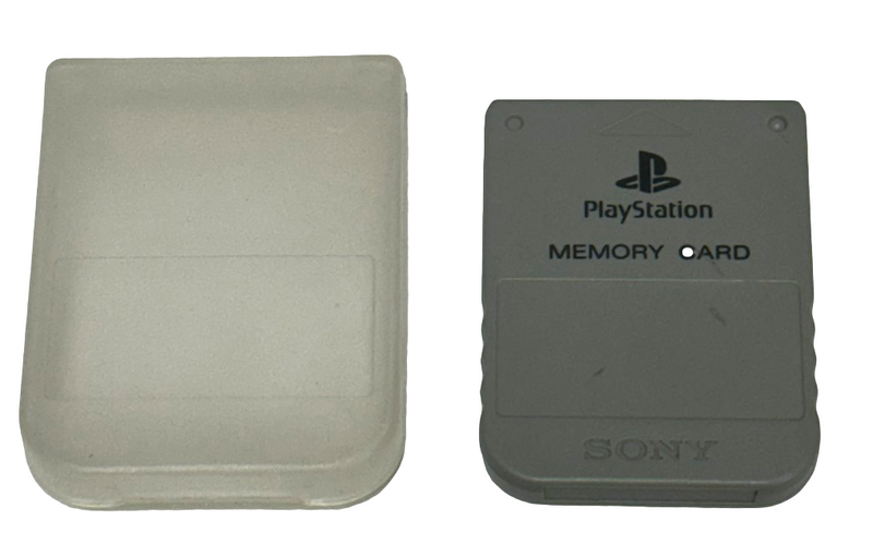 Genuine Sony Playstation 1 Memory Card 1MB Grey PS1 With Case (Preowned)