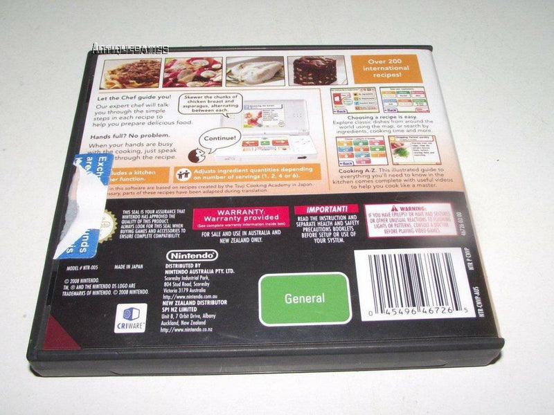 Cooking Guide Nintendo DS 2DS 3DS Game  *Booklet* (Pre-Owned)