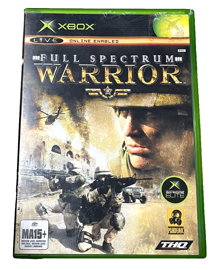 Full Spectrum Warrior Xbox Original PAL *Complete* (Pre-Owned)