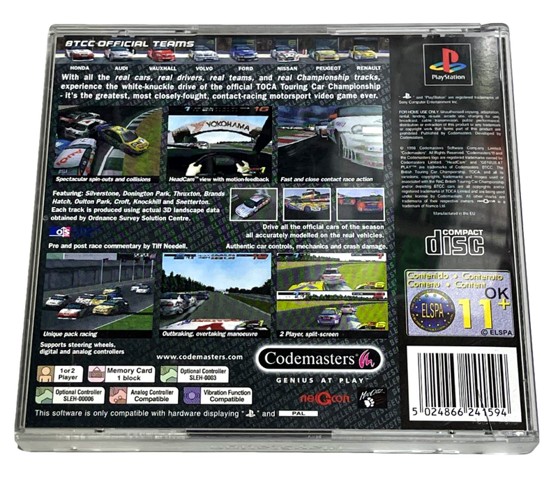 Toca Touring Car Championship PS1 PS2 PS3 PAL *Complete* (Preowned)