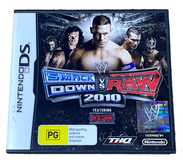 Smack Down Vs Raw 2010 Nintendo DS 3DS Game *Complete* (Pre-Owned)