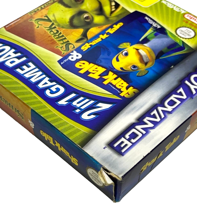 Shark Tale & Shrek 2 Nintendo Gameboy Advance GBA *Complete* Boxed (Preowned)