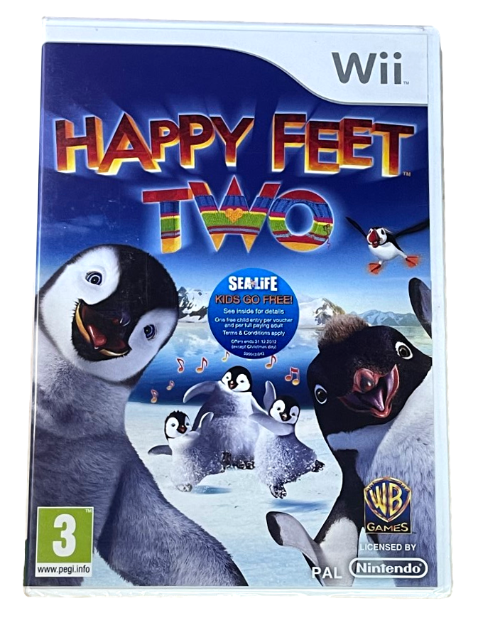 Happy Feet TWO 2 Nintendo Wii PAL *New Sealed*