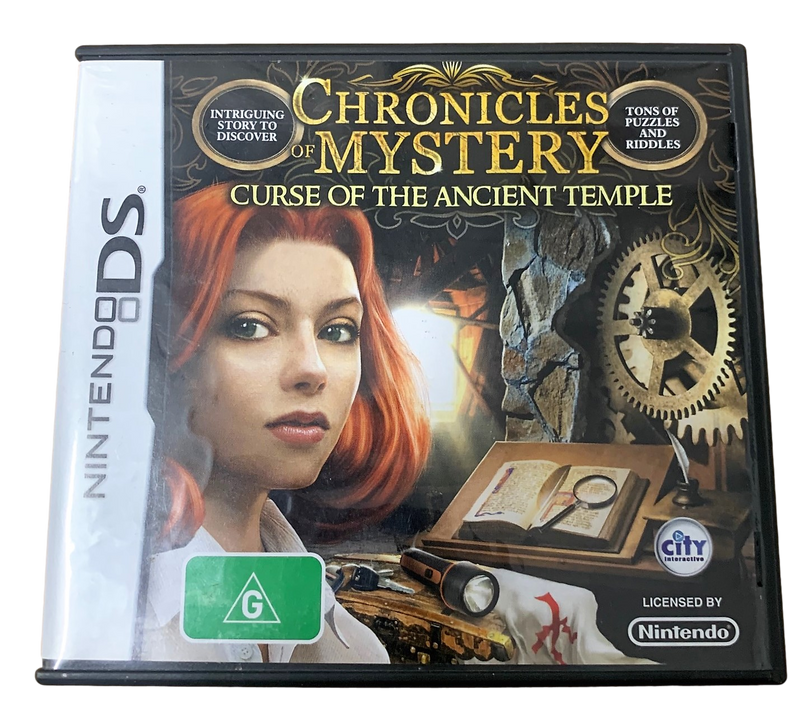 Chronicles of Mystery Curse of the Ancient Temple DS 2DS 3DS Game *Complete* (Pre-Owned)