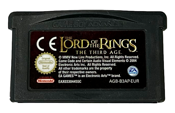 Lord of the Rings The Third Age Nintendo Gameboy Advance Genuine Cartridge (Preowned)