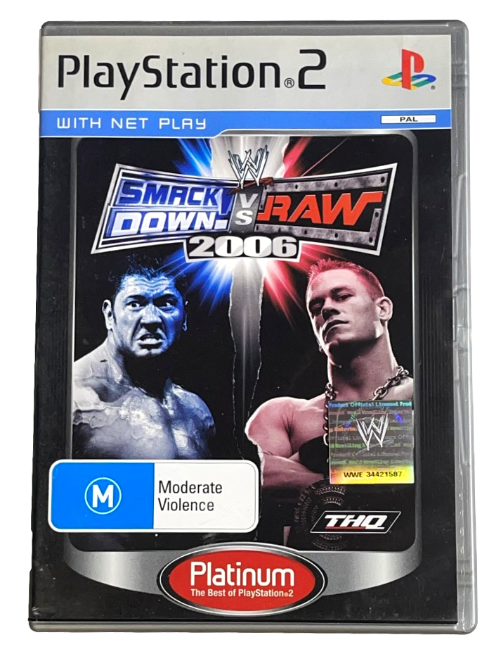 Smackdown Vs Raw 2006 PS2 (Platinum) PAL *No Manual* (Pre-Owned)