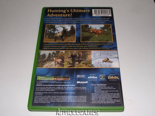 Cabela's Big Game Hunter 2005 XBOX PAL *No Manual* (Preowned)