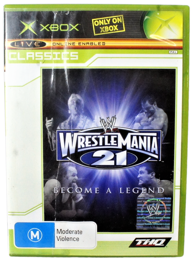 WWE WrestleMania 21 XBOX Original Classics PAL *Complete* (Pre-Owned)