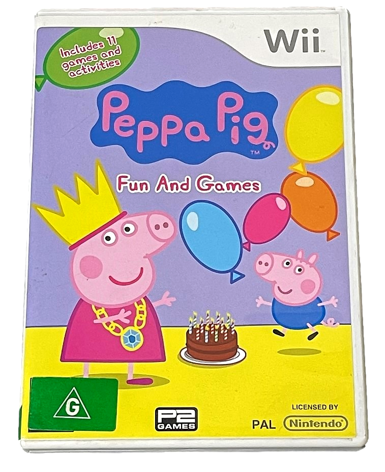 Peppa Pig Fun and Games Nintendo Wii PAL *No Manual* Wii U Compatible (Preowned)