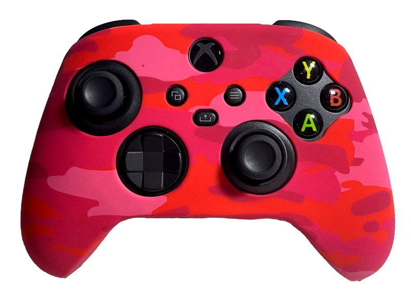 Silicone Cover For XBOX Series X/S Controller Case Skin - Red Camo
