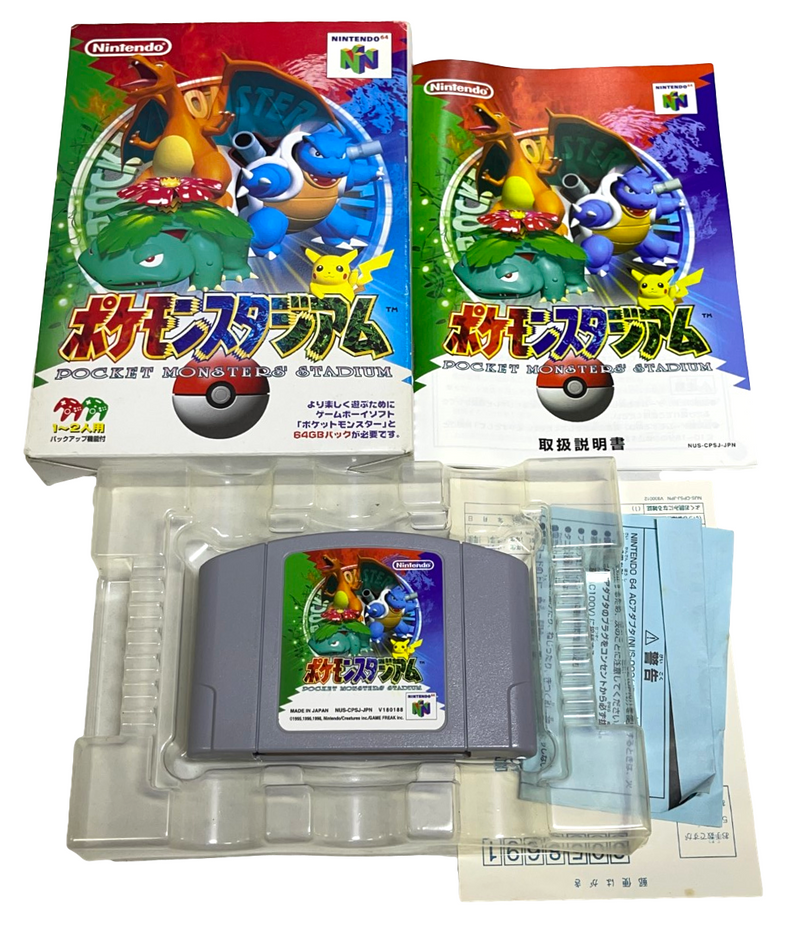 Pocket Monster Stadium Nintendo 64 N64 NTSC/J Japanese *Complete* (Pokemon) (Preowned)