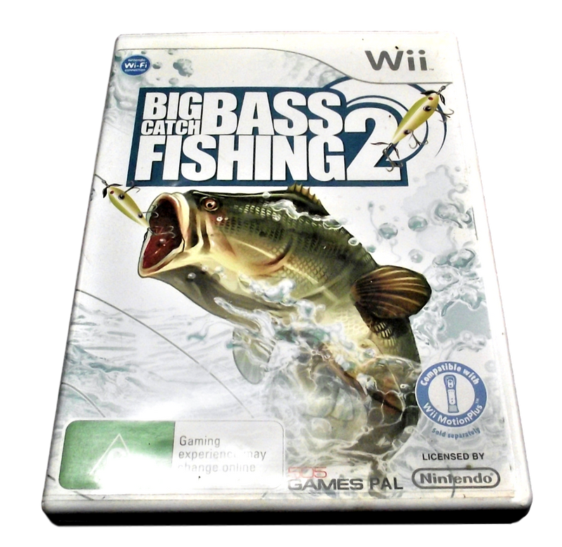 Big Catch Bass Fishing 2 Nintendo Wii PAL *Complete* Wii U Compatible (Pre-Owned)