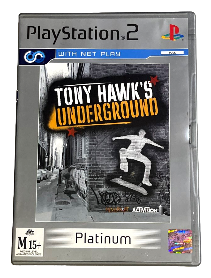 Tony Hawk's Underground PS2 (Platinum) PAL *Complete* (Preowned)