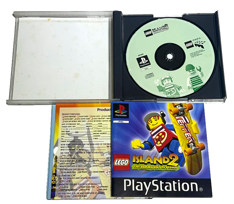 Lego Island 2 The Brickster's Revenge PS1 PS2 PS3 PAL *Complete* (Preowned)