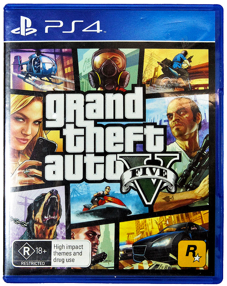 Grand Theft Auto V Sony PS4 Complete *Map and Manual* (Pre-Owned)