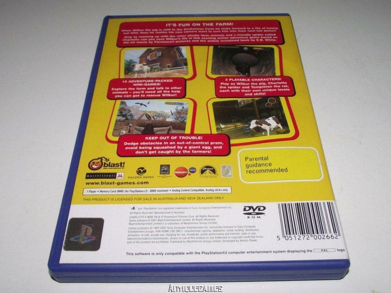 Charlotte's Web PS2 PAL *Complete* (Pre-Owned)