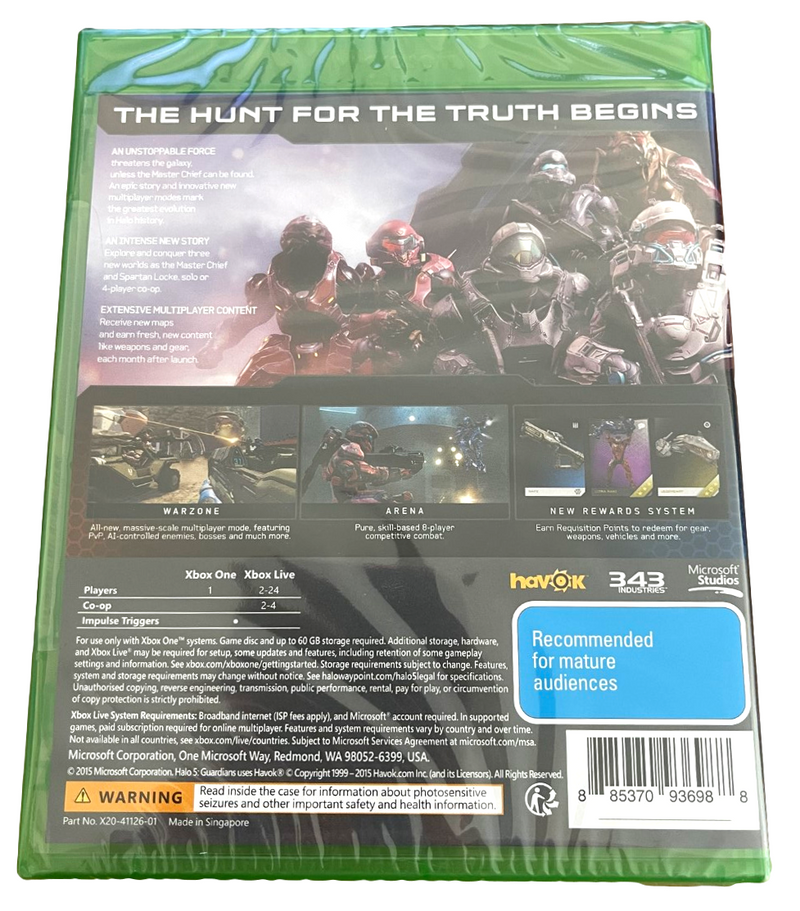Halo 5 Guardians Microsoft Xbox One *Sealed*