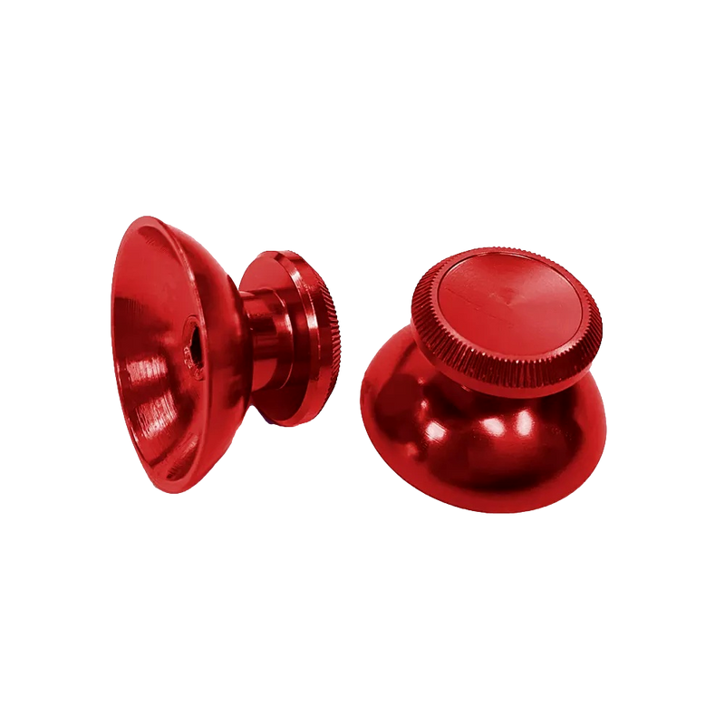 Pair of PS5 3D Rocker Metal Aluminum Caps Dual Sense Controller Red