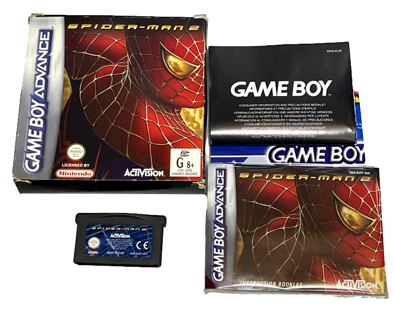 Spider-Man 2 Nintendo Gameboy Advance GBA Complete* Boxed (Preowned)