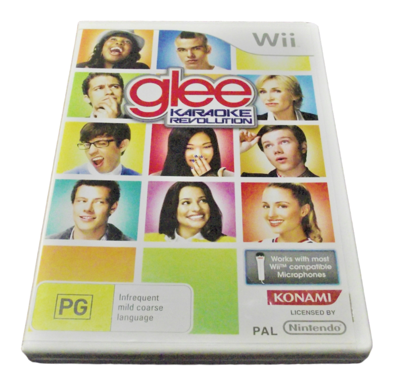 Glee Karaoke Revolution Nintendo Wii PAL *Complete* Wii U Compatible (Preowned)