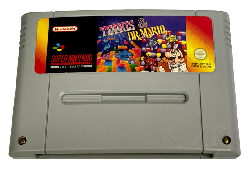 Tetris & Dr Mario Super Nintendo SNES PAL (Preowned)