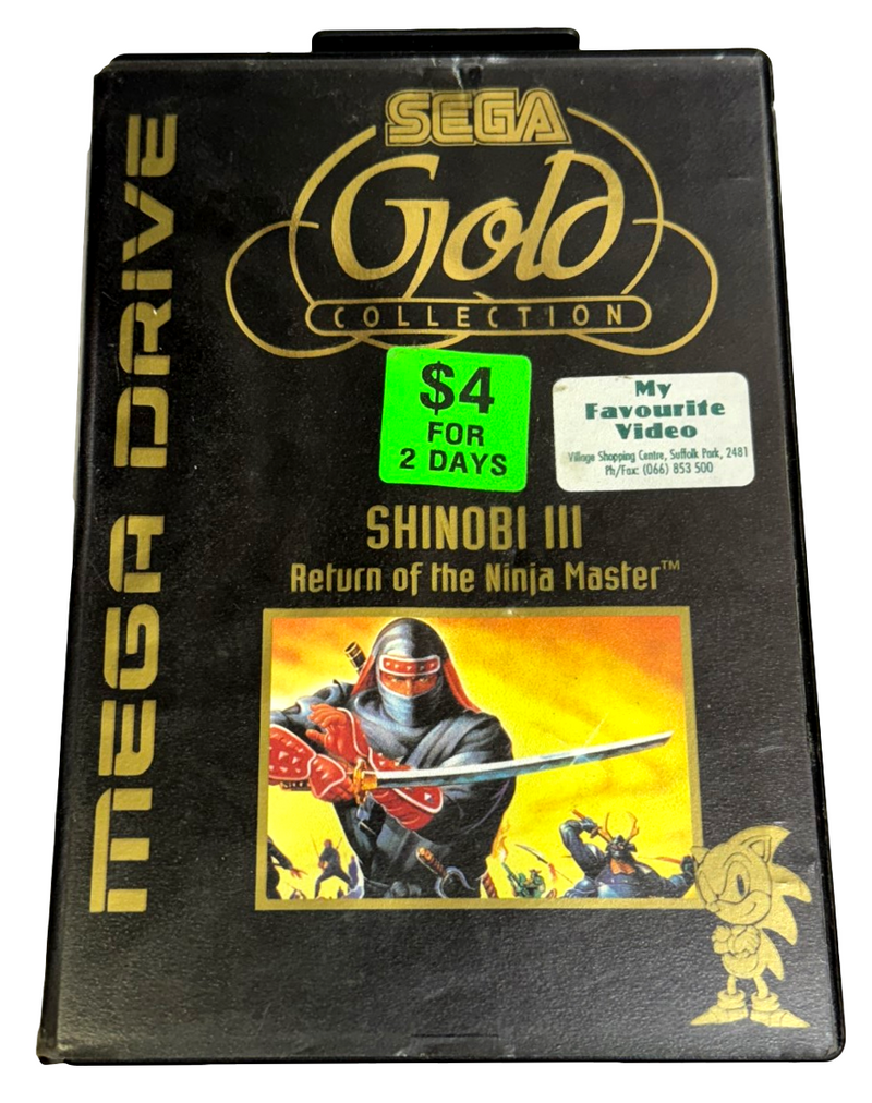 Shinobi III Return of the Ninja Master Sega Mega Drive PAL *No Manual* Ex Rental (Preowned)