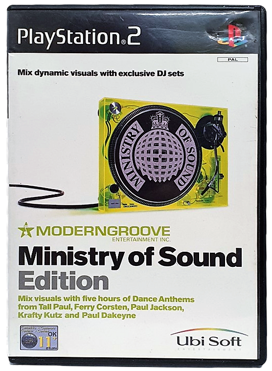 Moderngroove Ministry Of Sound Edition PAL PS2 *Complete* Playstation 2 (Preowned)